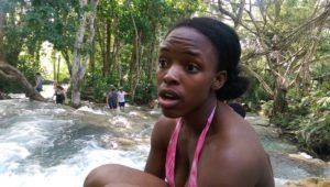 Climbing the Dunns River Falls